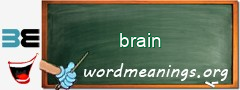 WordMeaning blackboard for brain